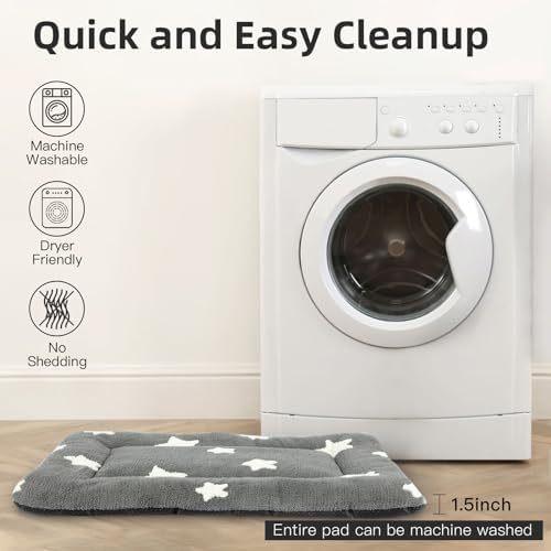 Mora Pets Dog Crate Pad Washable Cat Dog Bed for Crate Flat Pet Kennel Mat - Image 3