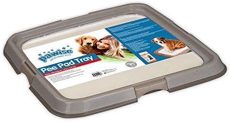 PAWISE Dog Training Pee Pad Holder Tray, Indoor Puppy Potty Pee Pad Floor Tray Dog Toilet, 24''X24', Large by PAWISE