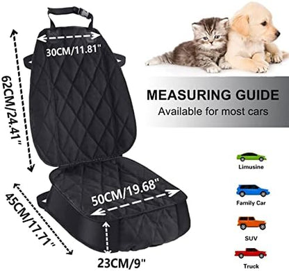 AsFrost Dog Seat Cover Cars Trucks SUVs, Thick 600D Waterproof Pet Car Seat Cover Dog, Heavy Duty & Wear-Resistant Durable Nonslip Backing with Side Flaps, Scratchproof Dog Front Seat Cover - Image 4