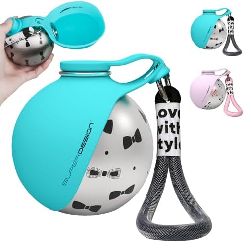 2-in-1 Portable Dog Water Bottle for Small Dogs - Leak-Proof & Compact Dog Travel Water Bottle -Stainless Steel Bottle & Silicone Bowl - Ideal for Walking, Hiking & Travels(10 fl oz, Blue) by SUPERDESIGN