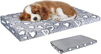 VANKEAN Reversible Cool/Warm Crate Mat Waterproof Washable Firm S-XXL Grey by VANKEAN