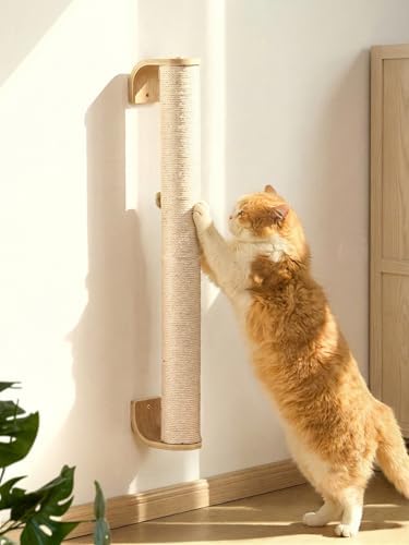 FUKUMARU Cat Wall Scratcher, 28" Kitten Scratching Post by FUKUMARU