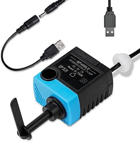 SP-400LV Cat and Dog Water Fountain Pump with Grommet,USB Replacement Pump for Original Mini Pet Fountain by SANKLEV