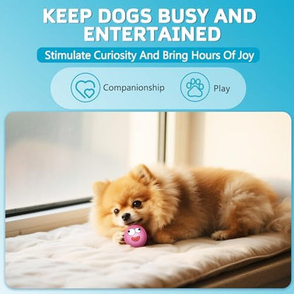 Squeaky Dog Toys Soft Latex Rubber Squeaky Dog Balls for Puppy Small Pet Dogs (8 Pack) (Round Balls) - Image 4