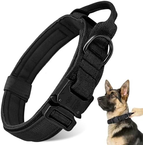 Tactical Dog Collar - Dog Collar with Control Handle for Medium Large Dogs by ANTSWISH