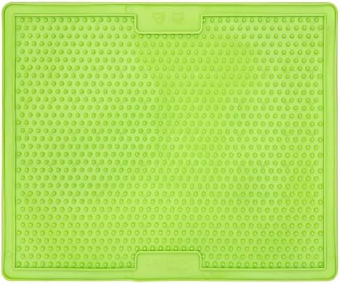 LickiMat X Large Breed Soother Dog Lick Mat, Dog Calmer, Slow Feeder, Anxiety Reliever Alternative to Puzzle Toys, Slow Feeding Bowls. Use Peanut Butter, Wet, Raw, Mixed Food, Healthy Treats - Green - Image 3