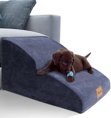 Topmart High Density Extended Foam Dog Ramp&Steps 2 Tiers,11.8" High by Topmart