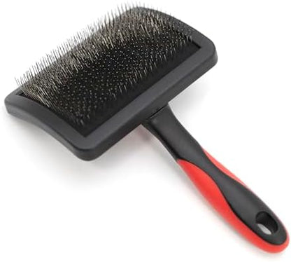 Jeffers Pet Hard Pin Universal Slicker Brush for Dogs, Cats, Horses – Firm Bristles Grooming Tool, Detangling, Tangle Free Coat, Mats, Shedding, Curved Head, Travel Friendly, Easy Storage - Large - Image 3
