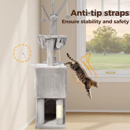 Cat Tree, 51-in Cat Condo for Indoor Cats - Image 5