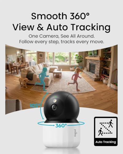 youkey 2K Indoor Secuirty Camera, 360° View Baby Monitor, Pet/Dog Camera - Image 2