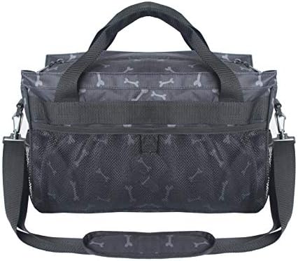 MYDAYS Dog Travel Bag, Pet Luggage Suitcase Weekend Tote Carrier with Collapsible Bowl, Pet Luggage Suitcase Weekend Tote Carrier with Collapsible Bowl (Black) - Image 2