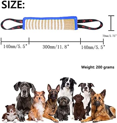 Clysoru Dog Tug Toy Tough Jute Bite Pillow Lasting Training Equipment Puppy to Large Dogs Interactive for Large and Small - Image 5
