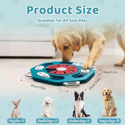 Dog Puzzle Toy for Smart Dogs, Interactive Dog Enrichment Toys,Level1(Blue) - Image 2