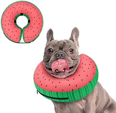 Supet Inflatable Dog Cone Collar for Large Medium Small Dogs, Soft Cone Collar for Dogs Cats, E Collar Pet Neck Donut Dog Cone Alternative After Surgery by Supet