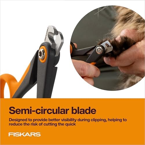 Fiskars Pet Small Nail Clippers, Cat and Dog Trimmers for Grooming, 4.25" - Image 3