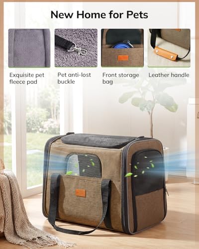 Morpilot Cat Carrier Soft for Large Medium Cats and Puppy up to 20lbs - Image 5