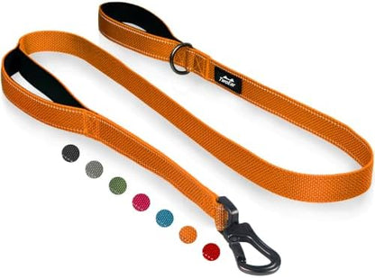 Twoear 5FT 1IN Heavy Duty Dog Leash for Large Dogs with 2 Padded Handles by TwoEar