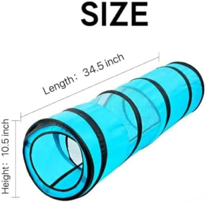 PAWISE Cat Tunnel for Indoor Cats, Collapsible Pet Tube with Peek Hole - Image 5