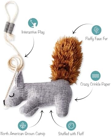 Fringe Studio ONE TUFF NUT Teaser Cat Toy, PetShop Collection (717001) - Image 2