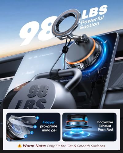 for Car Phone Holder Magnetic,98LBS Suction Base 2400gf Magnet - Image 3