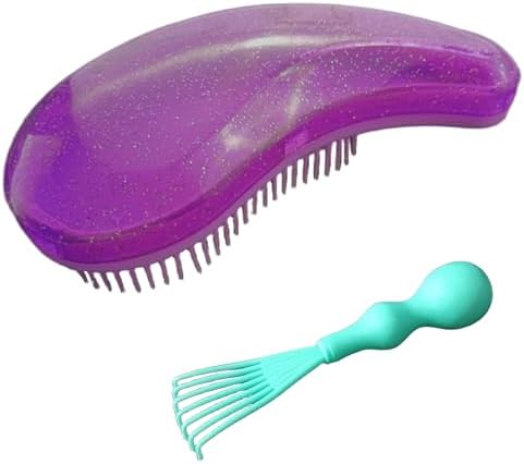 Gentle Grooming Puppy Brush with Gift Box (Glitter Rose Red) by MAEELOU