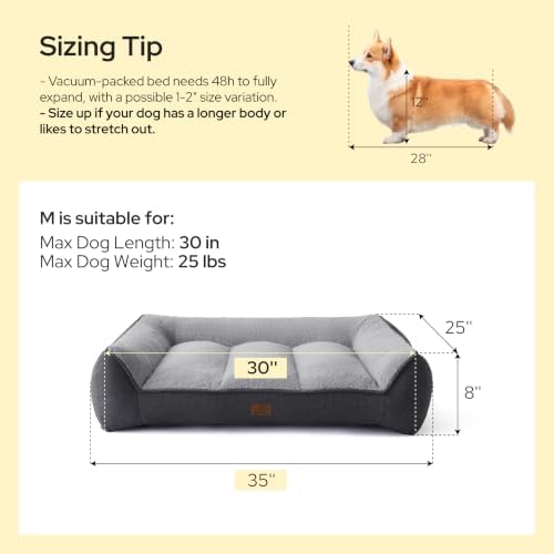 Bedsure SupportMax™ Extra Thick Orthopedic Dog Bed Medium Size Dog - Image 6