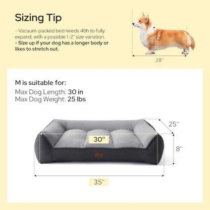 Bedsure SupportMax™ Extra Thick Orthopedic Dog Bed Medium Size Dog - Image 6
