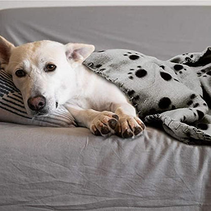 Comsmart Pet Blanket Dog Cat Soft Fleece Blankets Sleep Mat Pad Bed Cover with Paw Print for Kitten Puppy and Other Small Animals, 6 Pack of 39x31 Inches - Image 6