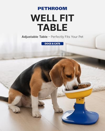 PETHROOM Well Fit Elevated Dog Bowl Stand, Beige - Image 2