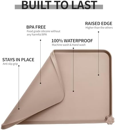 Reopet Silicone Pet Feeding Mat - Waterproof & Non-Slip Dog Cat Placemat - Image 5