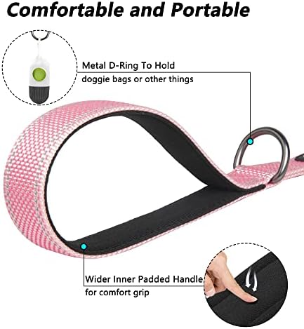 PetiFine 4FT Heavy Duty Dog Leash with Soft Padded Double Handle - Image 4