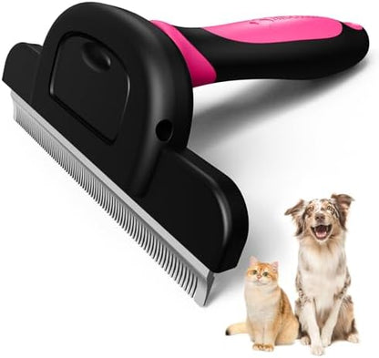 MIU COLOR Long Hair Pet Grooming Brush for Medium & Large Dogs & Cats,Pink by MIUCOLOR