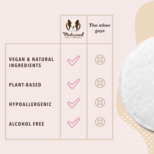 Natural Dog Company Ear Wipes for Dogs – Gentle Ear Cleaning Wipes for Wax, Odor & Itchy Ears, Soothing Cleaner with Aloe & Witch Hazel for Daily Care, 50 Count - Image 6