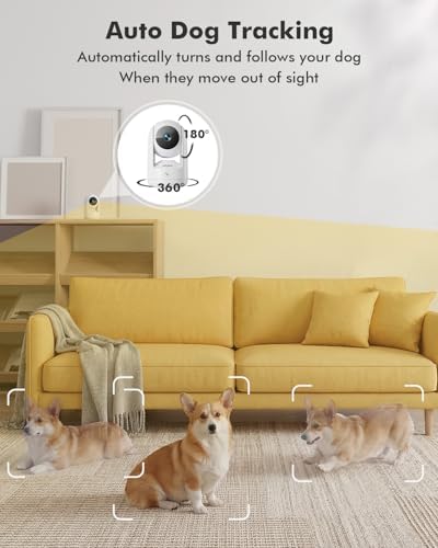 Dzees 2K 360° Indoor Security Camera, Dual-Band WiFi Pet Cam - Image 4