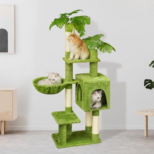 Meecal Green Cat Tree, 47-Inch Cat Tower for Kittens Under 6 Months 9lbs - Image 6