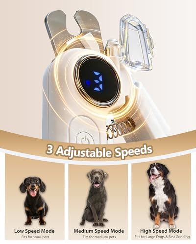 2-in-1 Pet Nail Clipper and Grinder with LED Light & Safety Guard - Painless Quiet Grooming Tool for Small & Large Dogs & Cats, Avoid Overcutting Professional Pet Trimmer - Image 4