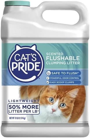 Cat's Pride Flushable Lightweight Scented Clumping Litter 10lb by CatsPride