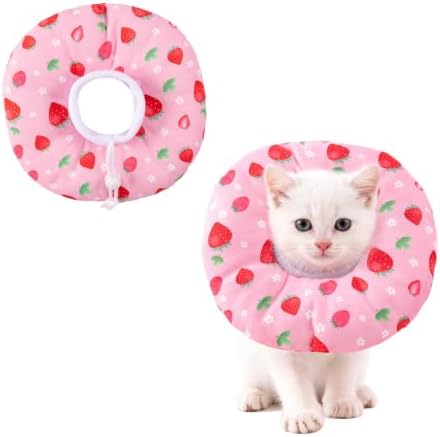 Cat Cone Collar Soft, Small Waterproof Cat Recovery Collar by Hoopttay
