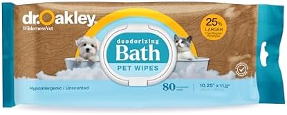 Dr. Oakley Extra Large Dog Bath Wipes Natural and Safe for Grooming Paws, Body and Butt Cleaning Deodorizing (Unscented) - Image 6