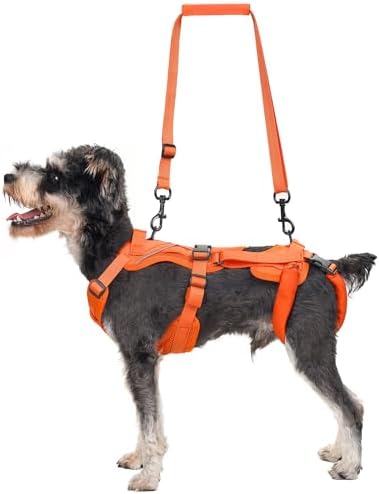 OneTigris Lift Harness for Small Dogs XS, Sling Carrier to Help Lift and Walk, Outdoor Full Body Support with Reflective Straps for Back Legs by OneTigris