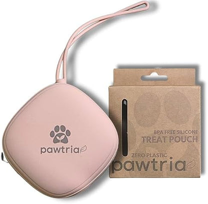 Pawtria BPA free Silicone Dog Treat Pouch, Matte Pink by Unknown