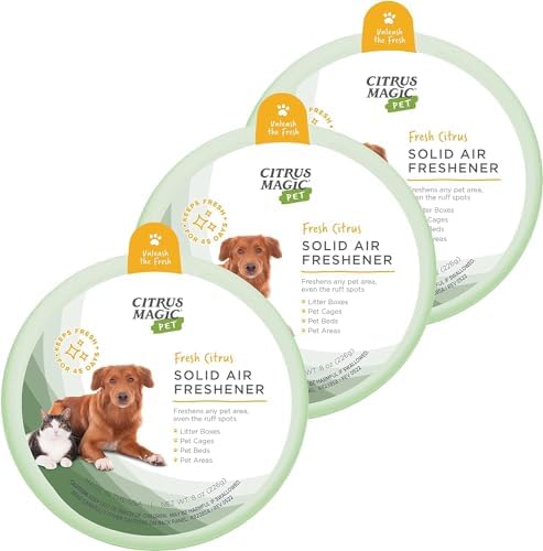 Citrus Magic Pet Solid Air Fresheners, Fresh Citrus, 8 Ounce, Pack of 3 by CitrusMagic
