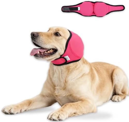 Dog Ear Covers for Grooming,Dog Ear Muffs for Bathing & Blow Drying by AmztomPets