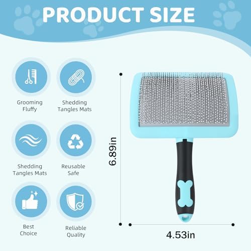 KEUYE Great Pyrenees Brush for De-Shedding and Fluffing Grooming - Image 2