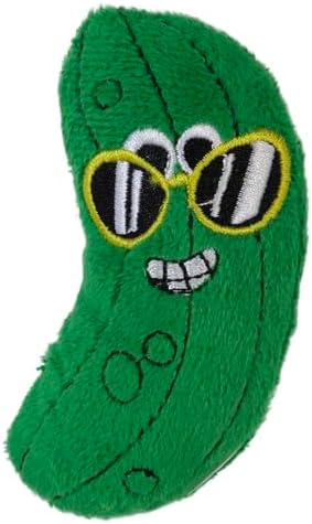 Mad Cat Cool Cucumber Veggie Catnip and Silvervine Plush Cat Toy, 1 Pack - Image 2