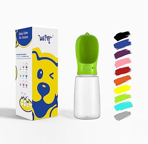 WePet Portable Dog Water Bottle, 25 OZ, Leak Proof Puppy Water Dispenser with Drinking Feeder for Pets Outdoor Walking, Hiking, Travel, Food Grade Plastic by WePet