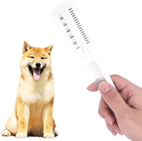 Shanrya Pet Grooming Razor with 5 Blades - Hair Trimmer Comb for Dogs and Cats, Split End Remover and Thinning Tools - Image 7