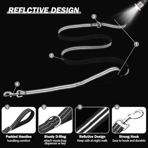 Hikiko Double Handle Dog Leash with Two Comfortable Padded Handles - Image 5