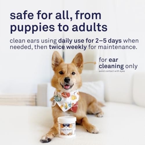 Petpost | Dog Ear Cleaner Wipes - Ultra Soft Cotton Pads in Coconut Oil Aloe Solution - Dog Ear Rinse & Cleanser 100 ct. - Image 5