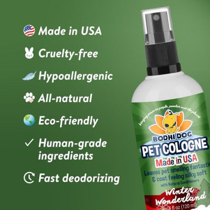 Bodhi Dog Premium Dog Cologne - Deodorizing Dog Perfume & Conditioner for Dogs & Cats - Natural Long Lasting Spray for Pets - Gentle & Safe Formula, Made in USA (Winter Wonderland 4 Fl Oz) - Image 5